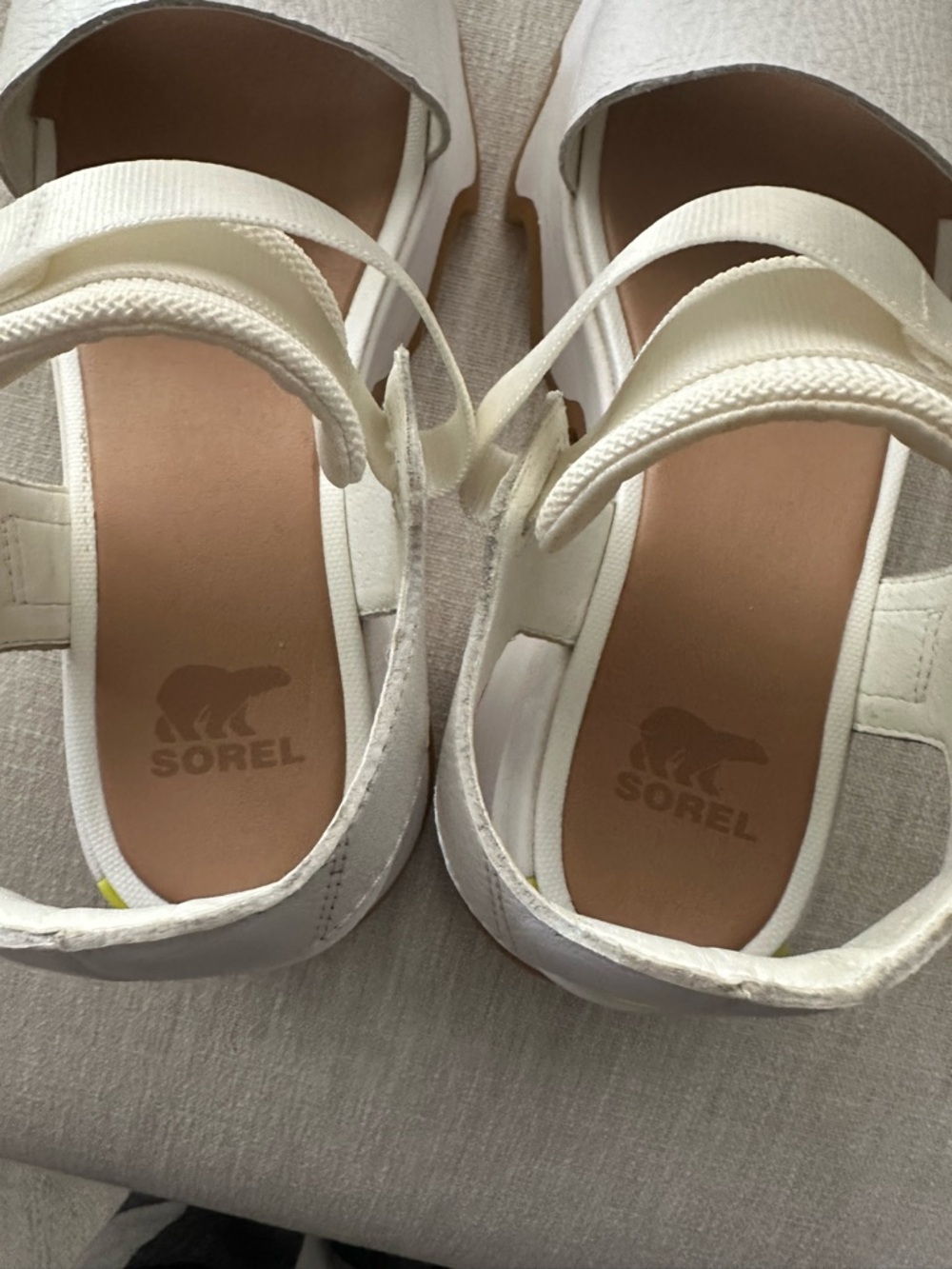 Sorel Women's Kinetic Impact Y-Strap High Sandals in Sea Salt Size 8 - Picture 8 of 12